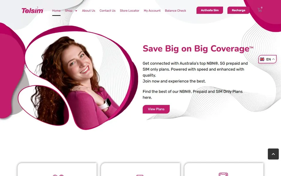 Telsim website screenshot
