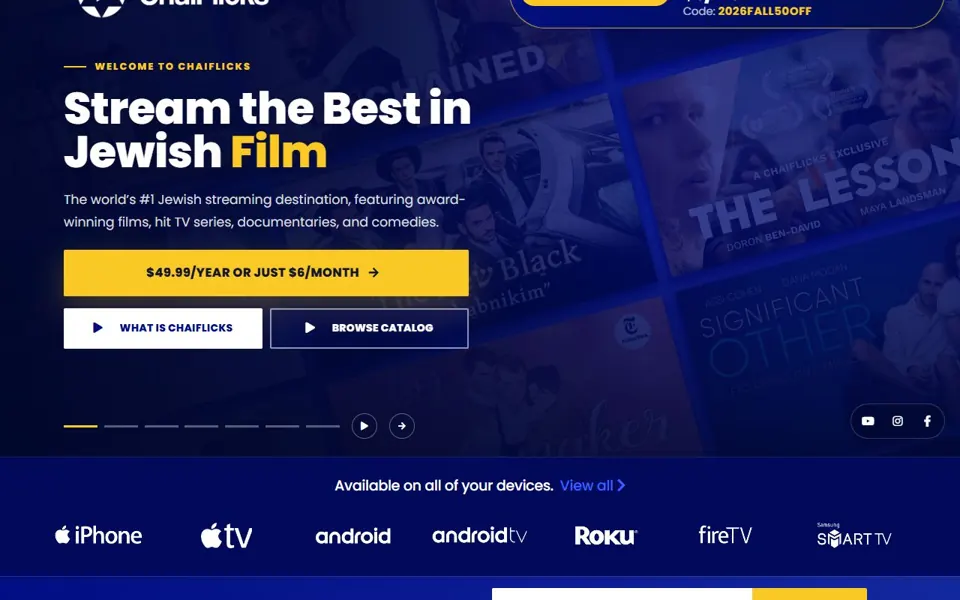 ChaiFlicks website screenshot