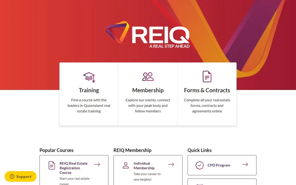 REIQ website screenshot