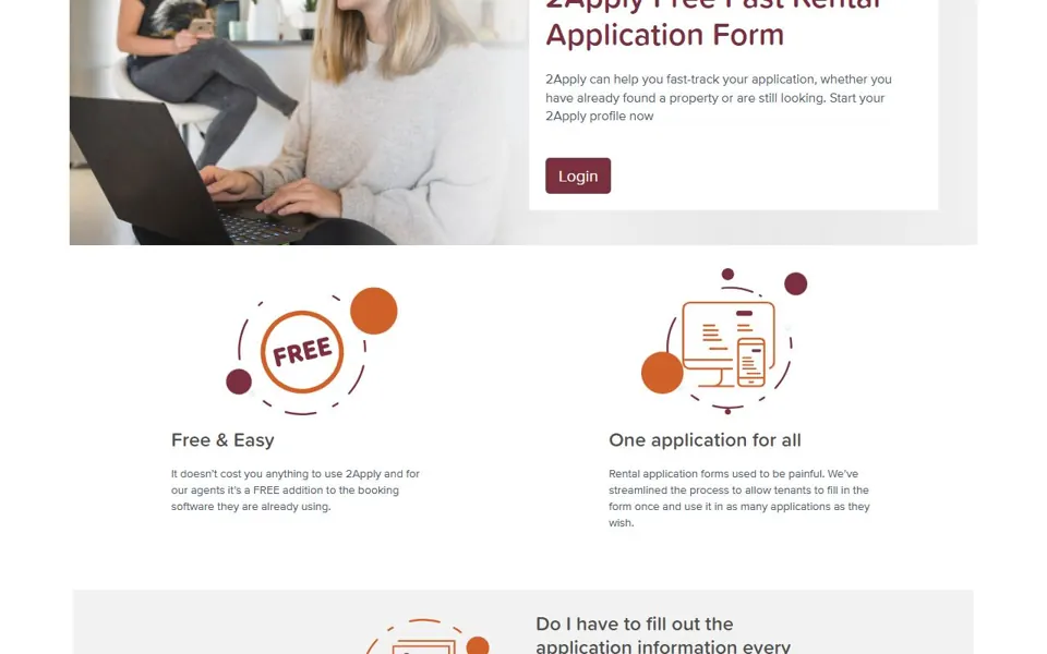 2Apply website screenshot