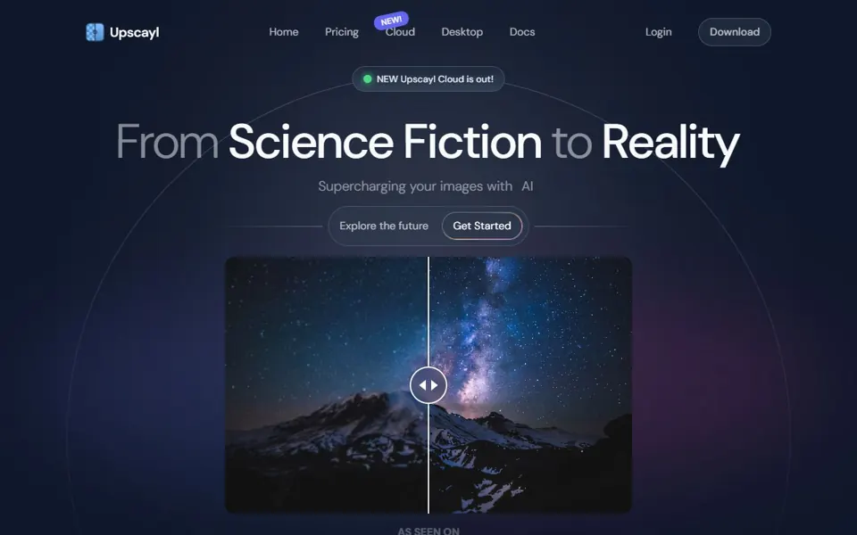 Upscayl website screenshot