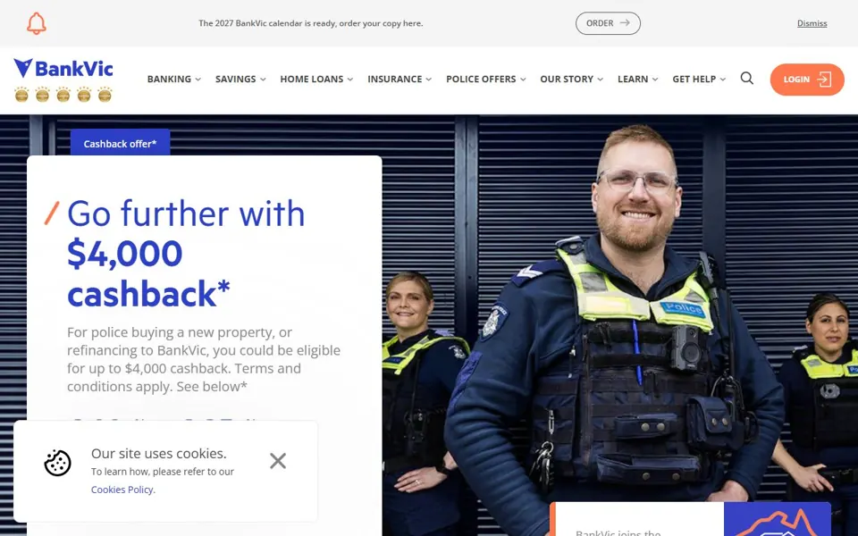 BankVic website screenshot