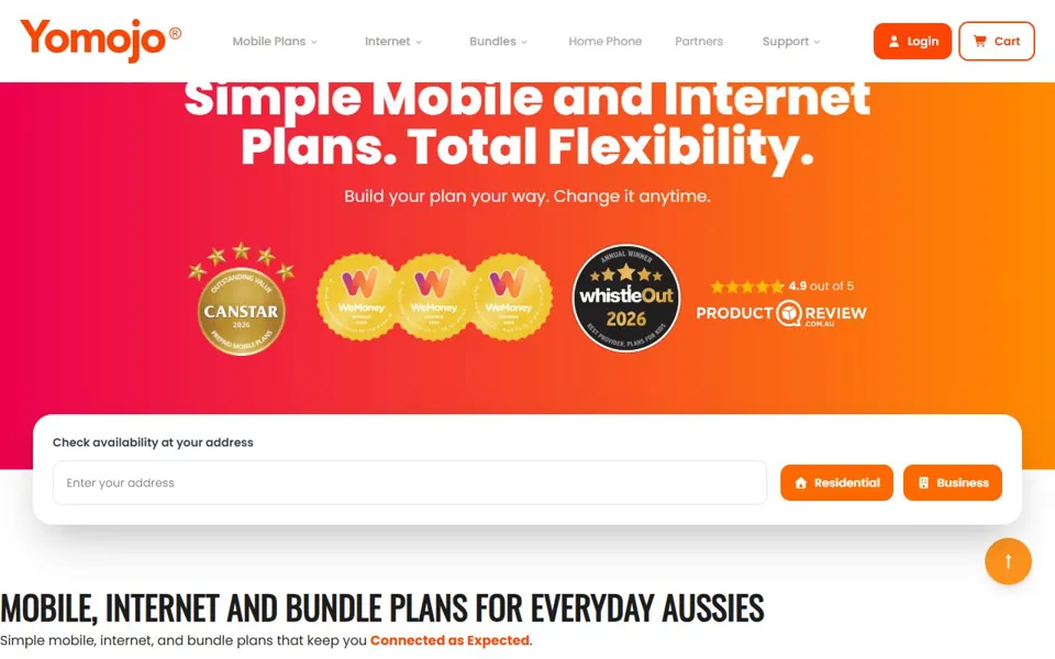 Yomojo website screenshot