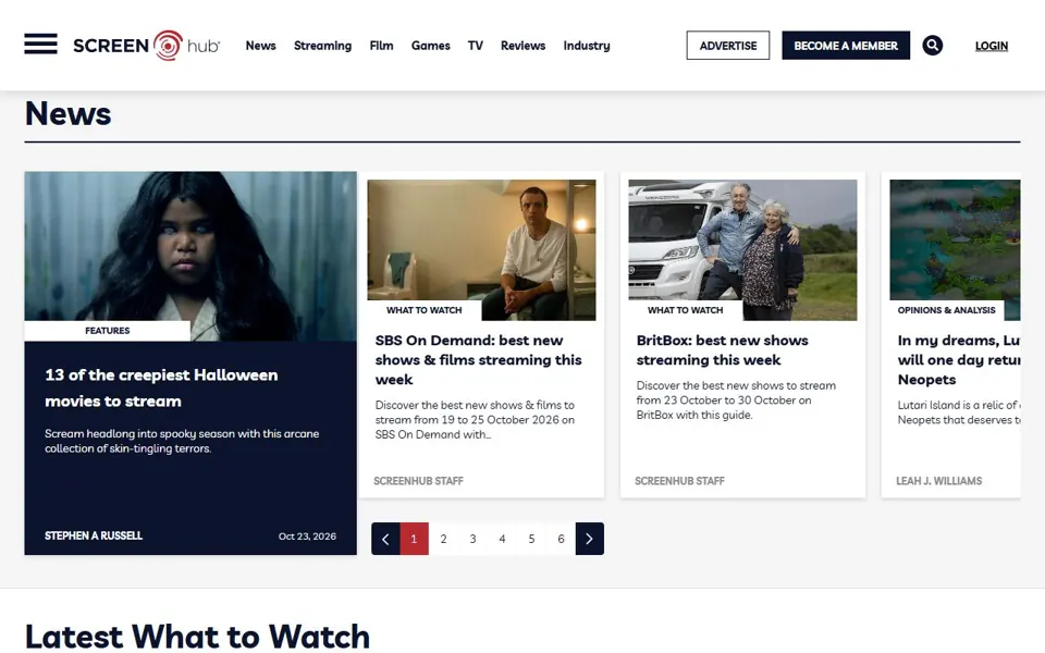 ScreenHub website screenshot