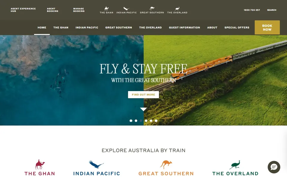 Journey Beyond Rail website screenshot