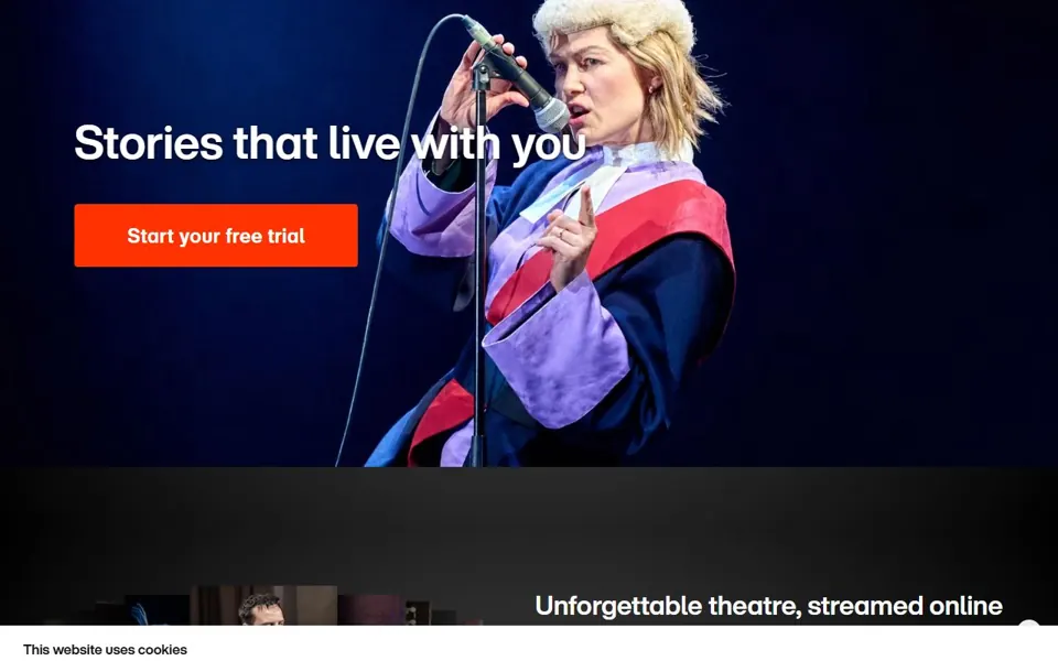 National Theatre at Home website screenshot