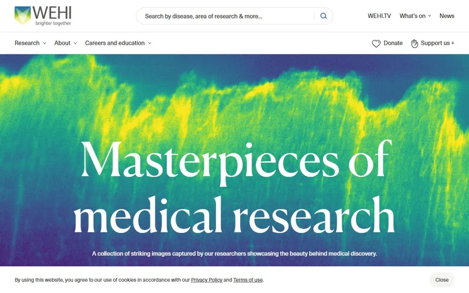 WEHI website screenshot