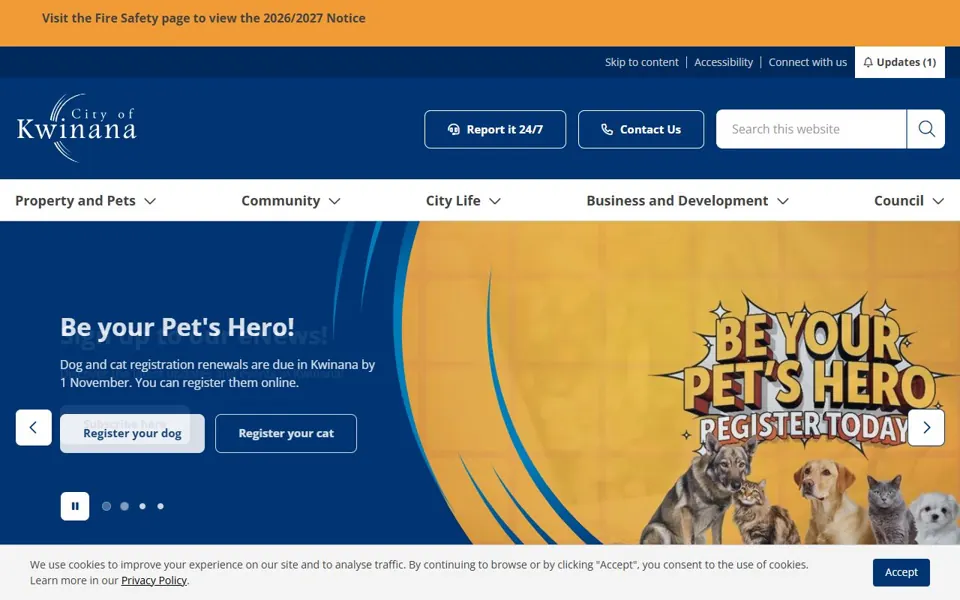 City of Kwinana website screenshot