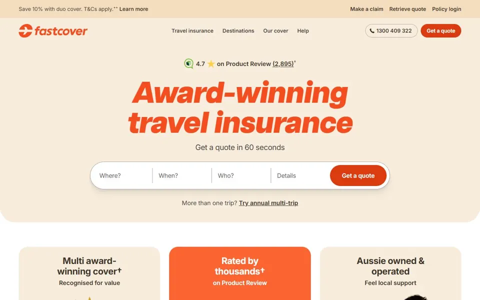 Fast Cover website screenshot