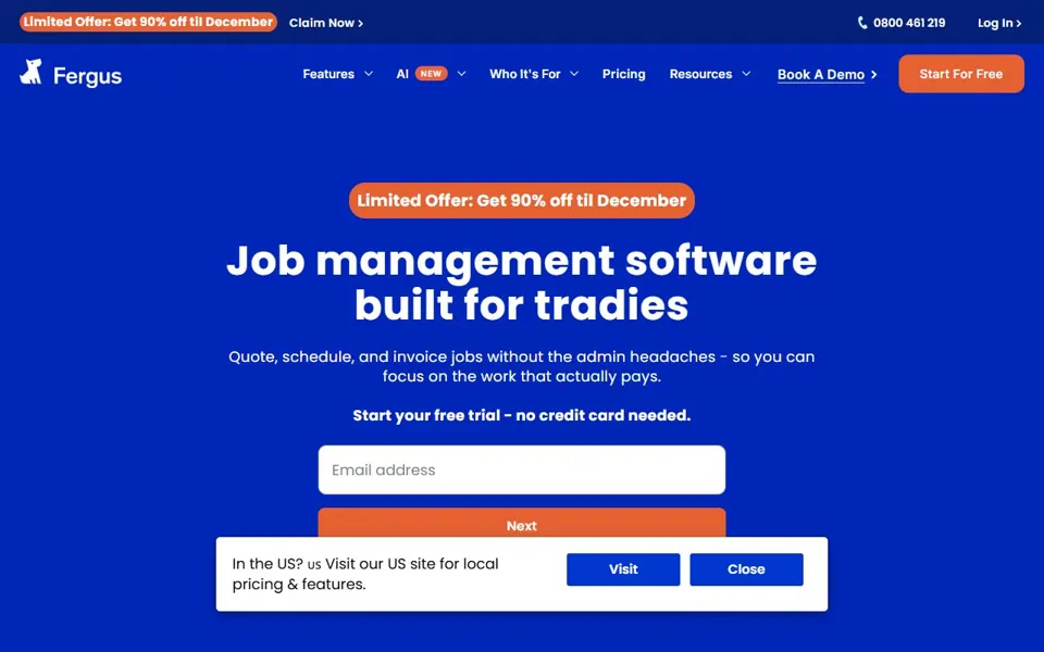 Fergus website screenshot
