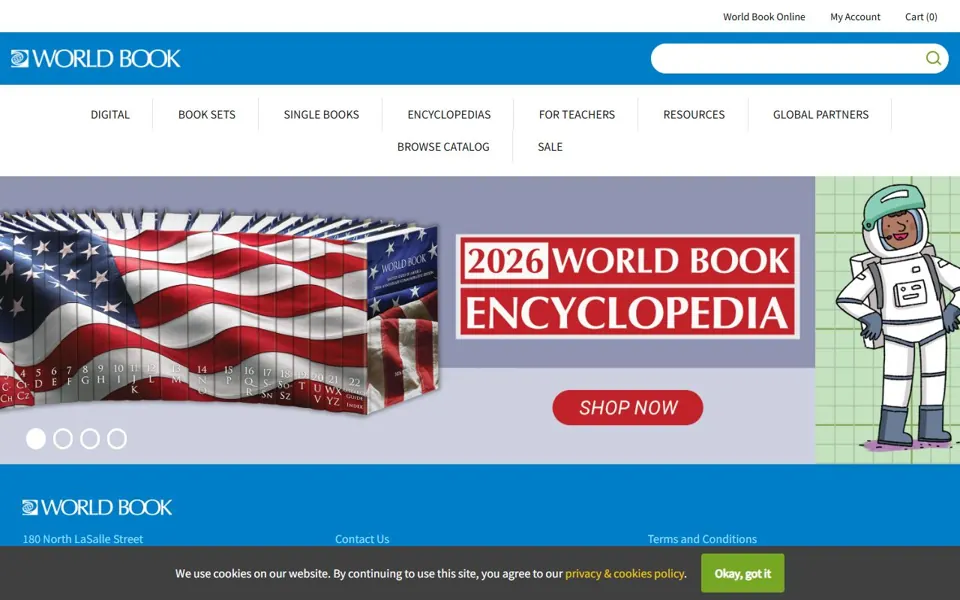 World Book website screenshot