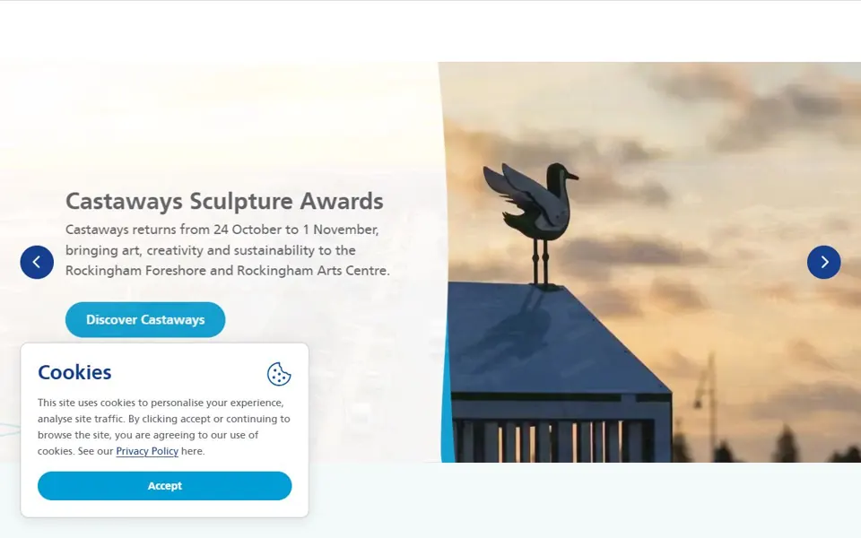 City of Rockingham website screenshot