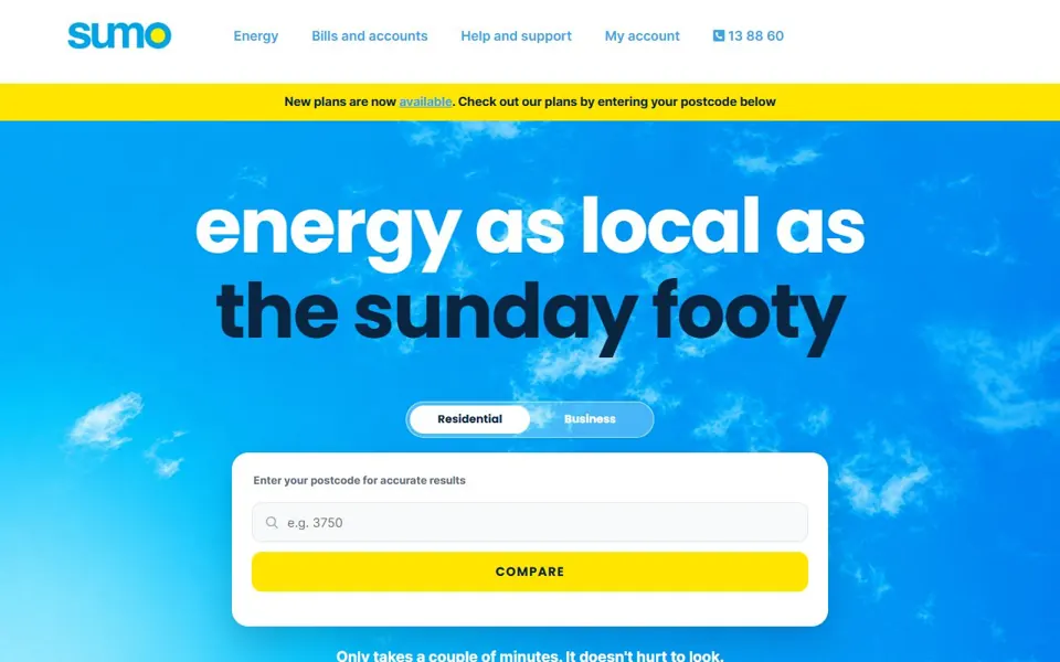 Sumo website screenshot