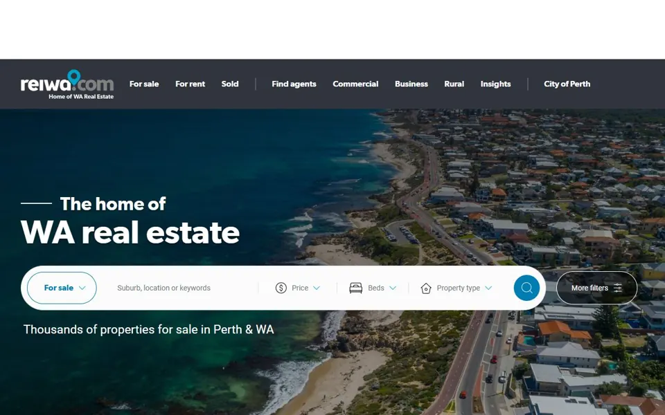 REIWA website screenshot