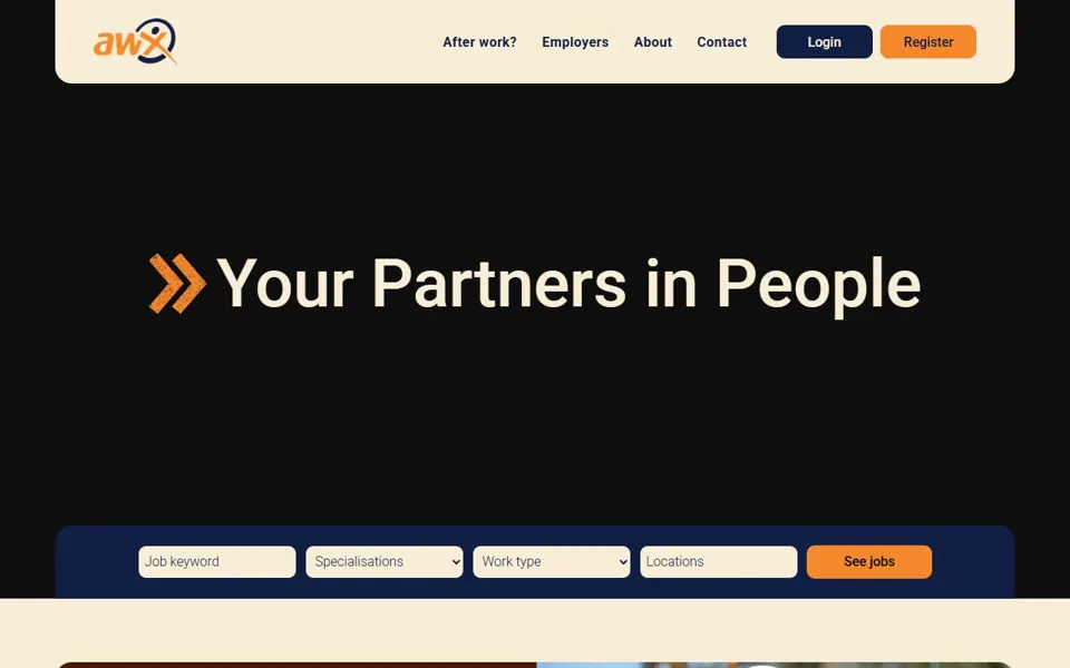 AWX website screenshot