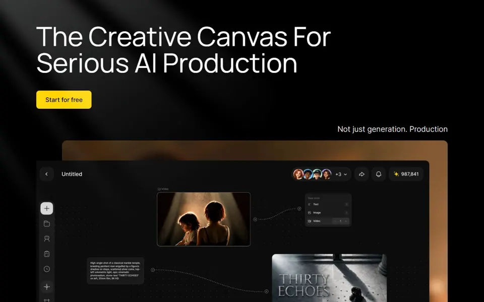 Dzine website screenshot