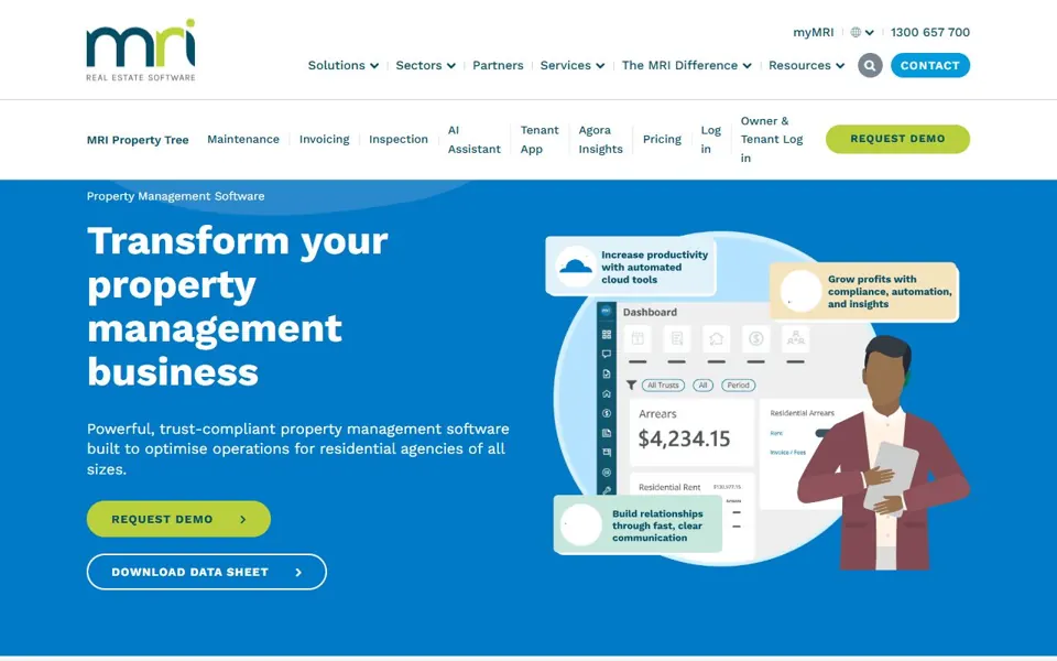 MRI Property Tree website screenshot