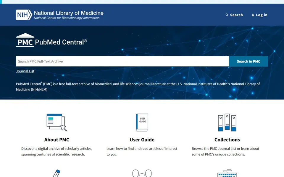 PubMed Central · Website screenshot