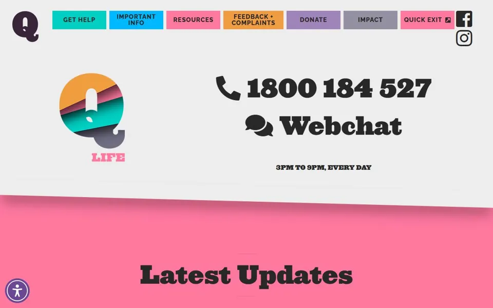 QLife website screenshot
