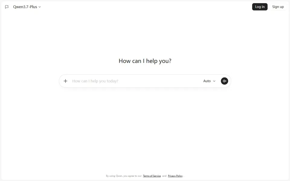 Qwen website screenshot