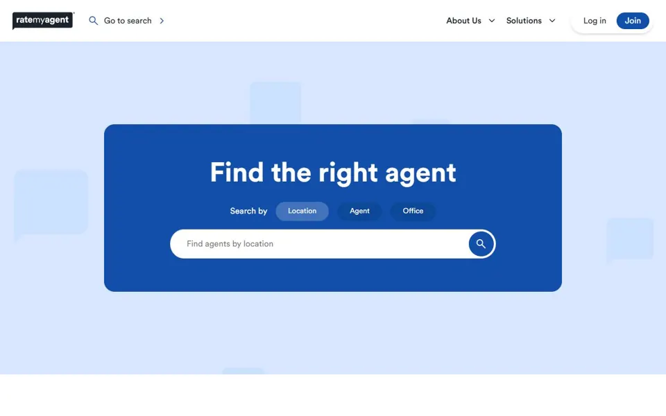 RateMyAgent website screenshot