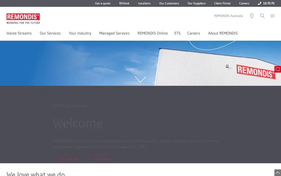 REMONDIS Australia website screenshot