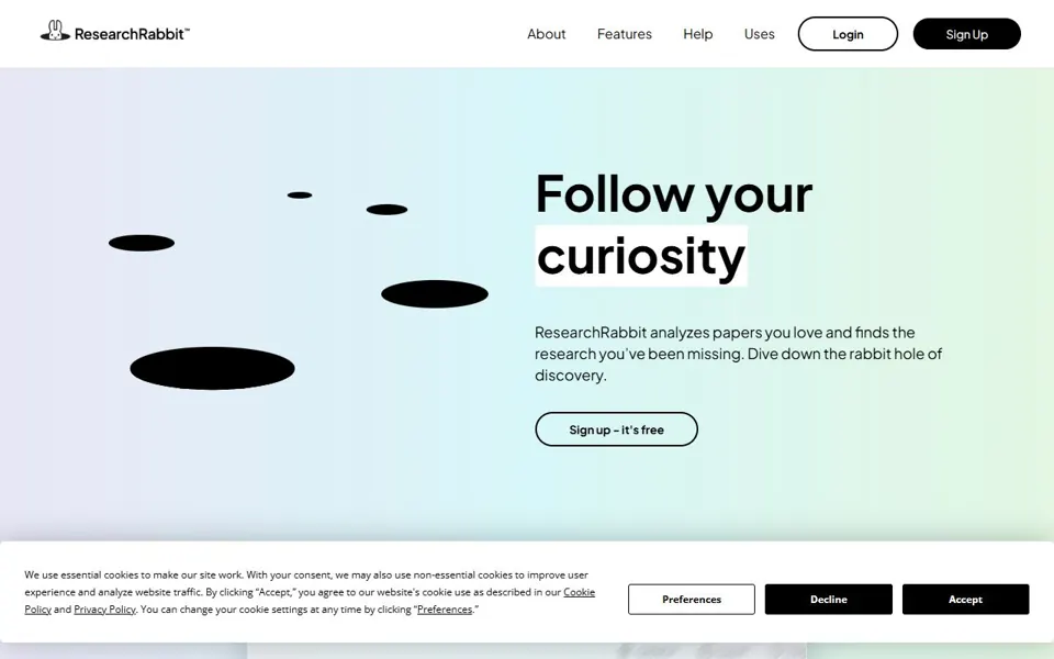 ResearchRabbit website screenshot