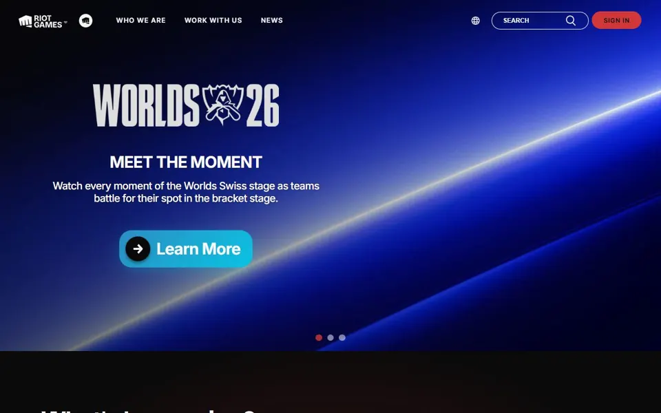 Riot Games · Website screenshot