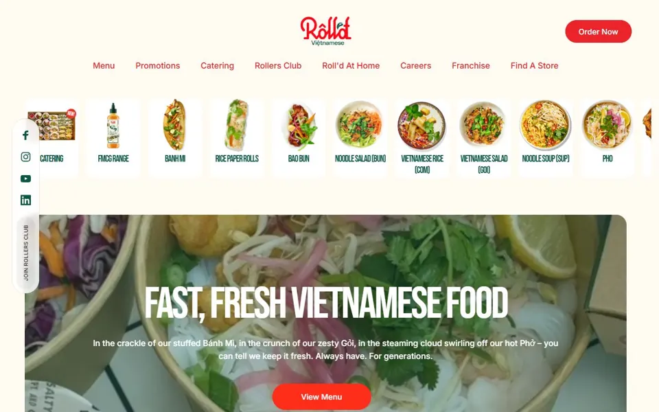 Roll'd website screenshot