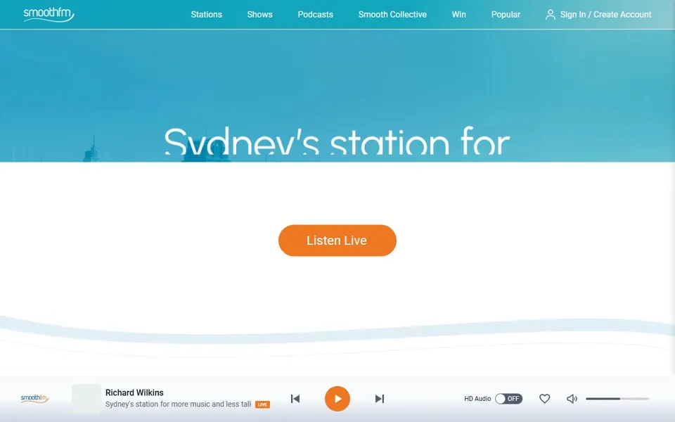 smooth website screenshot