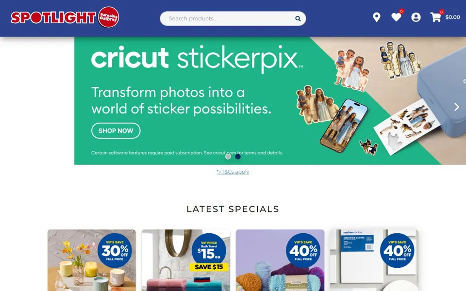 Spotlight website screenshot