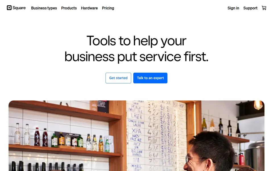 Square Australia website screenshot