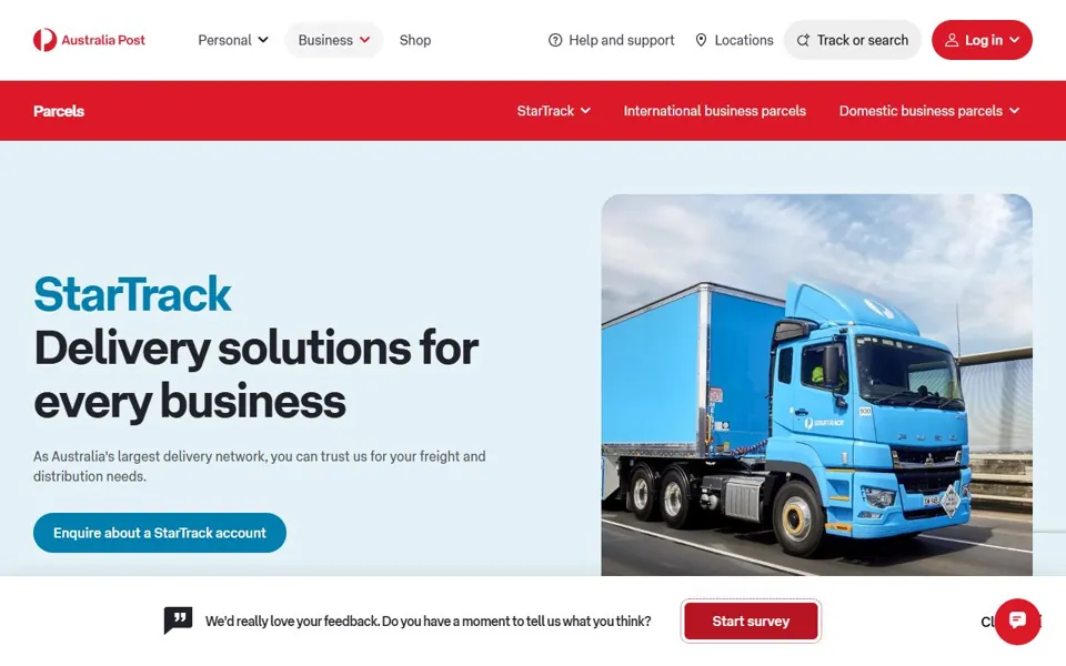 StarTrack website screenshot