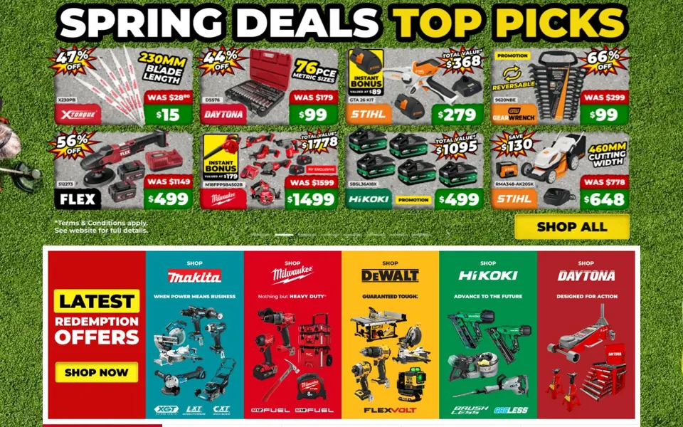 Sydney Tools website screenshot
