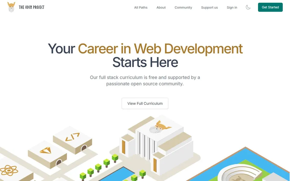 The Odin Project · Website screenshot
