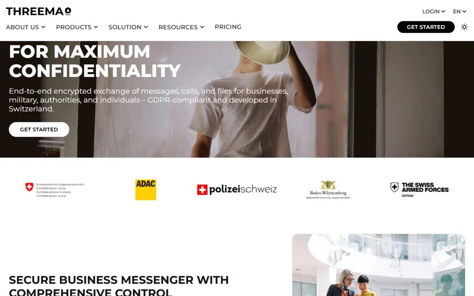 Threema website screenshot