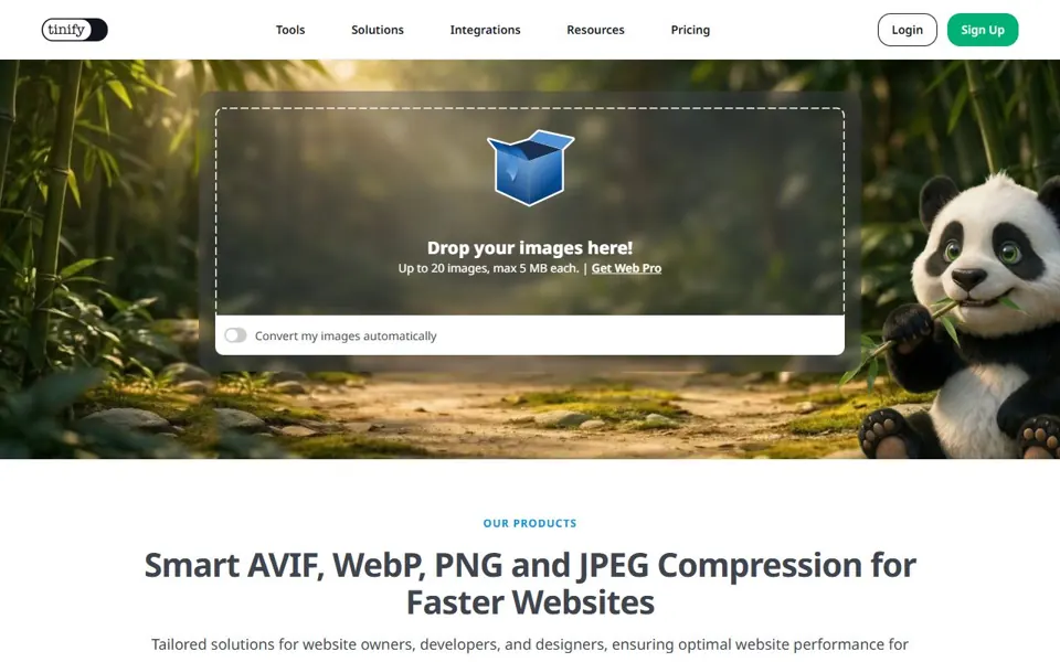 TinyPNG website screenshot