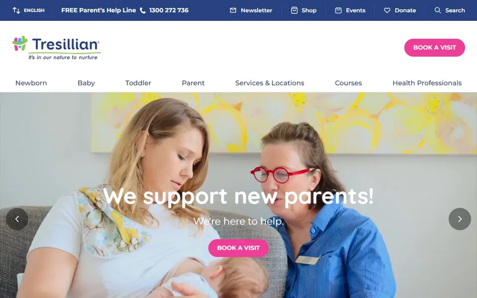 Tresillian website screenshot