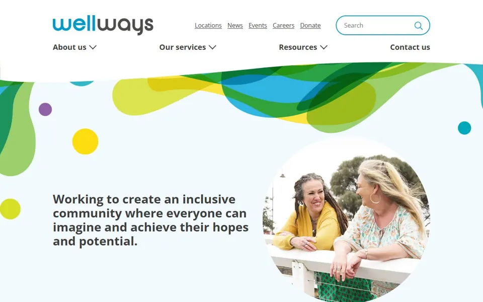 Wellways website screenshot