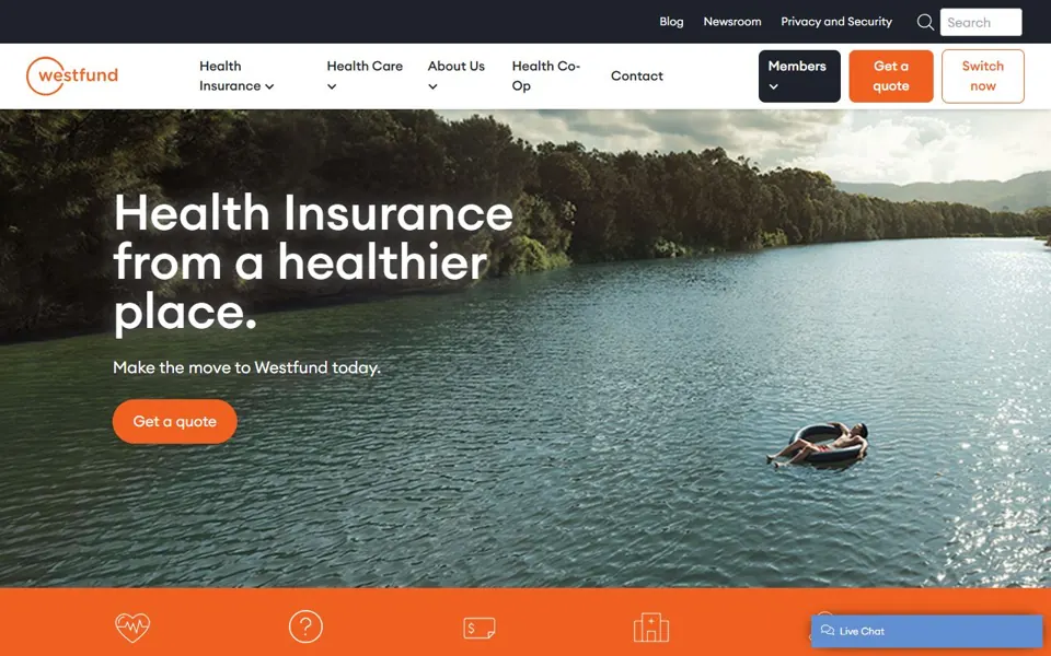 Westfund website screenshot