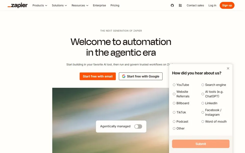 Zapier · Website screenshot